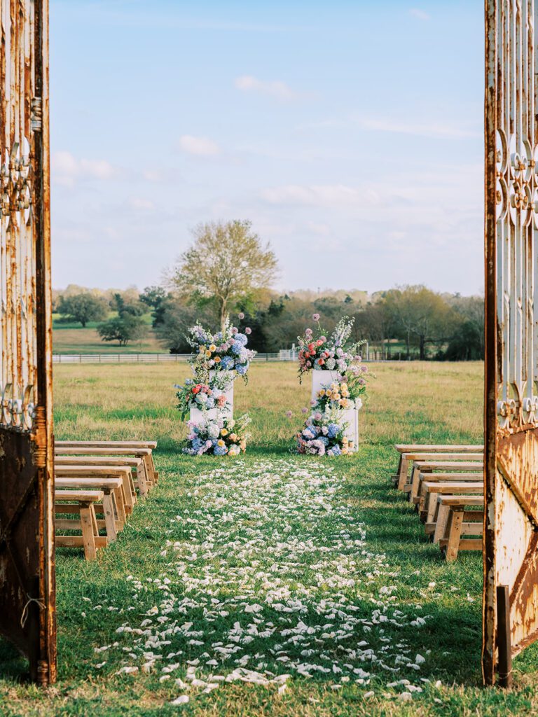 Private estate wedding